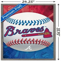 Atlanta Braves-Afiș De Perete Cu Logo, 22.375 34