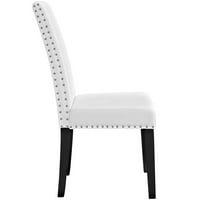 Modway colet dining side scaun vinil Set de în alb