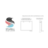 Stupell Industries Make Me Hap-pea Punny Romance bucătărie Expresie Galerie de artă grafică pânză învelită artă de perete imprimată,