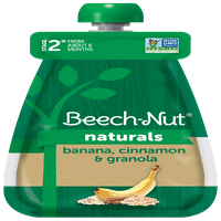 Fag-Nut Naturals non-OMG etapa alimente pentru copii, Banana Cinnamon & Granola, 3. pungă oz, pachet