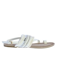 Natura Breeze Papusa-Margele sandale în alb