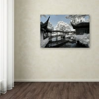 Marcă comercială Fine Art Winter Bridge Canvas Art de Philippe Hugonnard