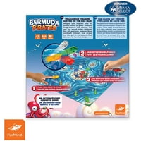 Jocuri FoxMind: Bermuda Pirates tabla de joc Magnetic pentru copii, captivant aventura pirat pentru familie și prieteni, pentru