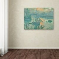 Marcă comercială Fine Art 'Sunrise' Canvas Art de Monet