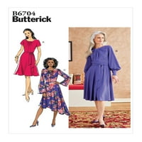 Butterick Model: Misses ' Rochie & Sash Dimensiuni 6-8-10-12-14
