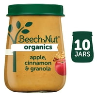 Fag-Nut Organics Etapa 2, Apple Cinnamon & Granola alimente pentru copii, Oz Jar