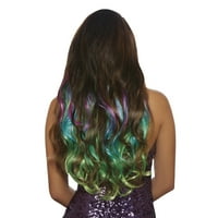 Mod de a sărbători Mermaid extensie de păr feminin Adult femei Halloween accesoriu